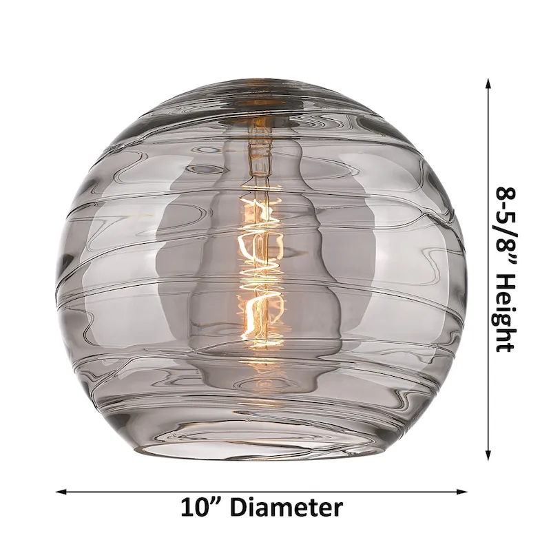 Innovations Lighting Athens Deco Swirl - 1 Light 10  Stem Hung Mini Pendant