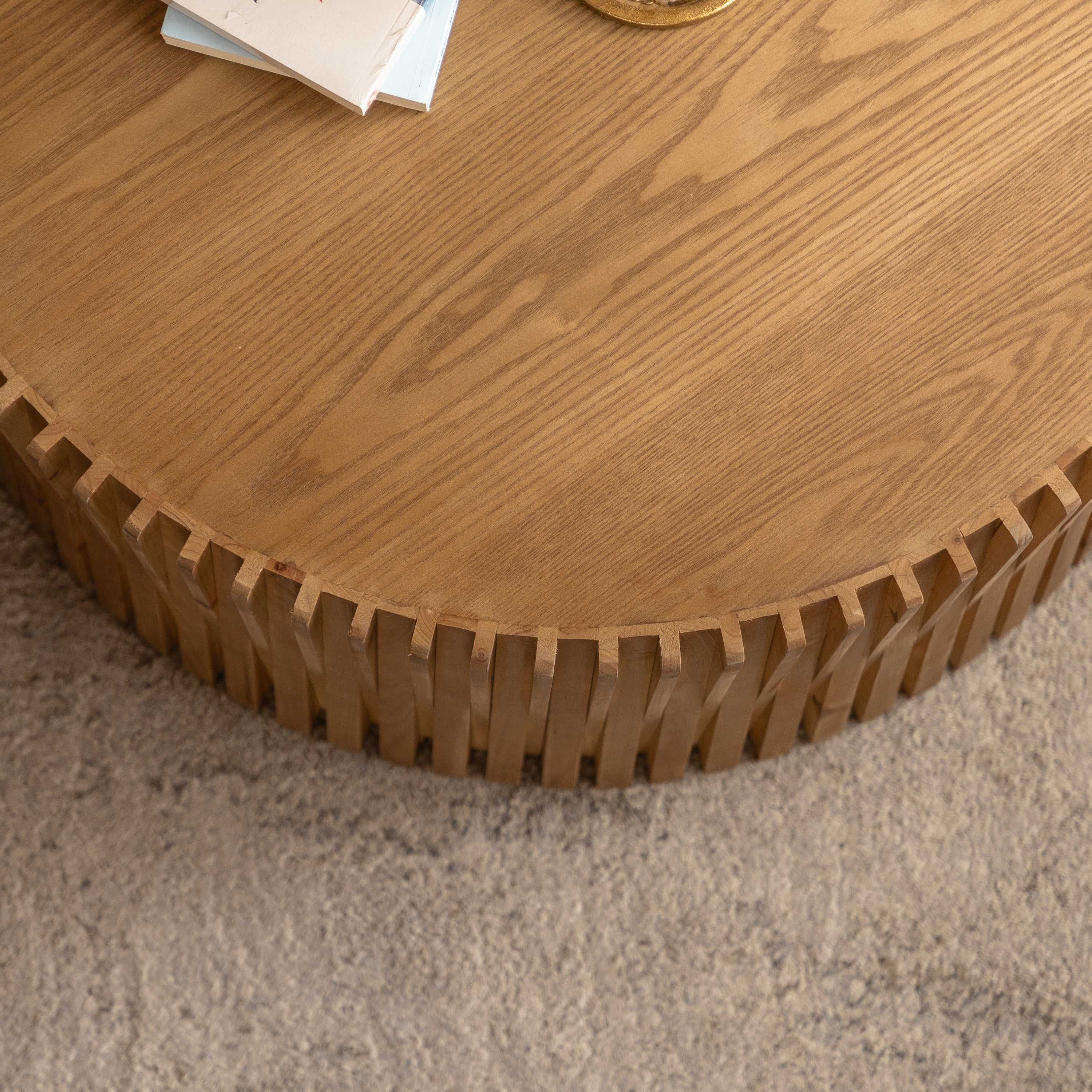 Walker Edison | Textured Nesting Coffee Table Set