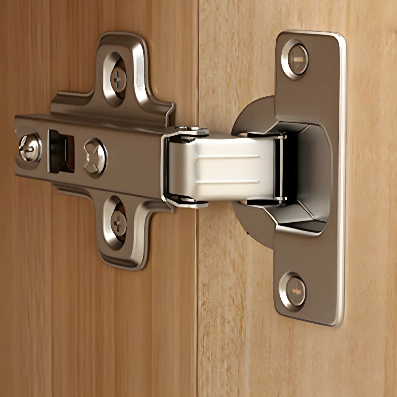 Modern Wood Open Multi-Shelf Large Display Cabinet