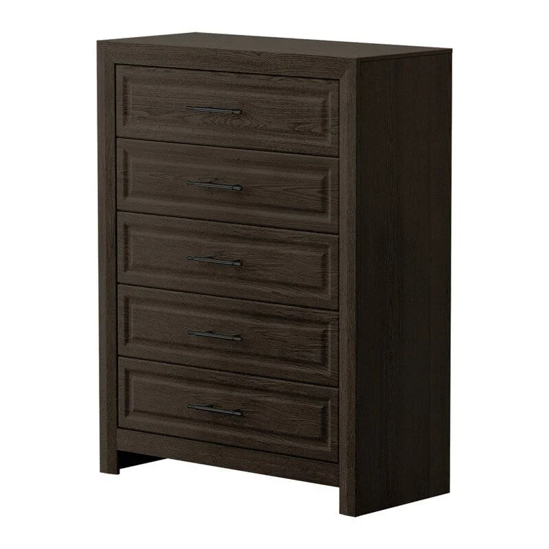 Elegant MDF 5-Drawer Dresser with Wood-Like Finish