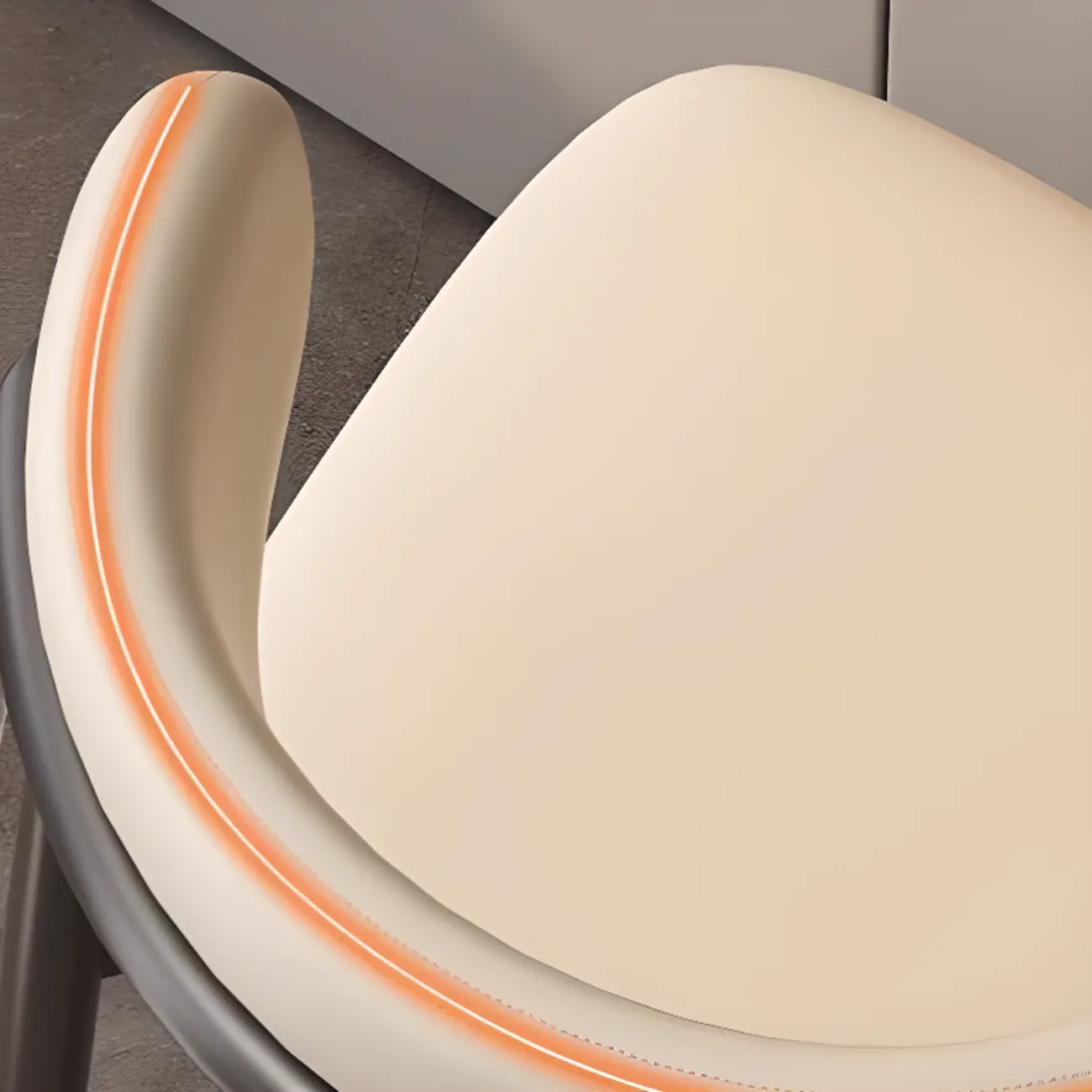 Modern Upholstered Low Back Counter Height Bar Stools