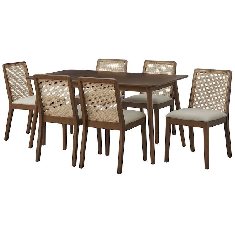 Simple Living Newington Solid Wood Cane Dining Chairs (Set of 2)