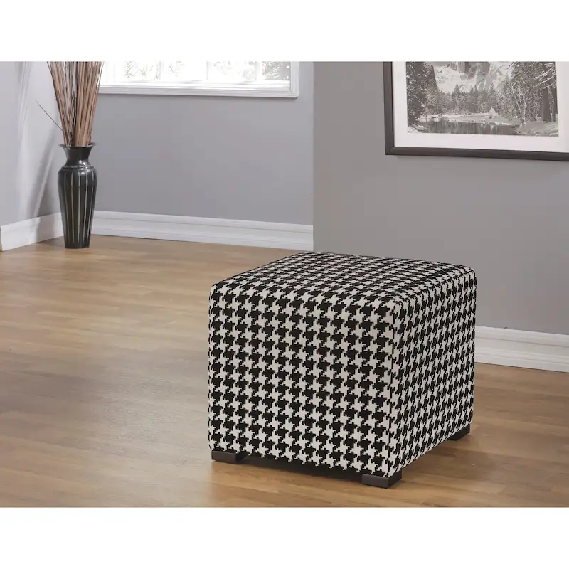 Merton Transtional Square Button Tufted Ottoman