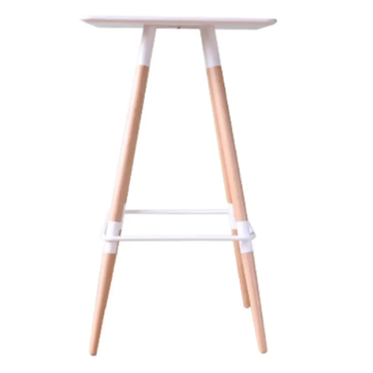 Modern Red Wooden Square Pub Tables