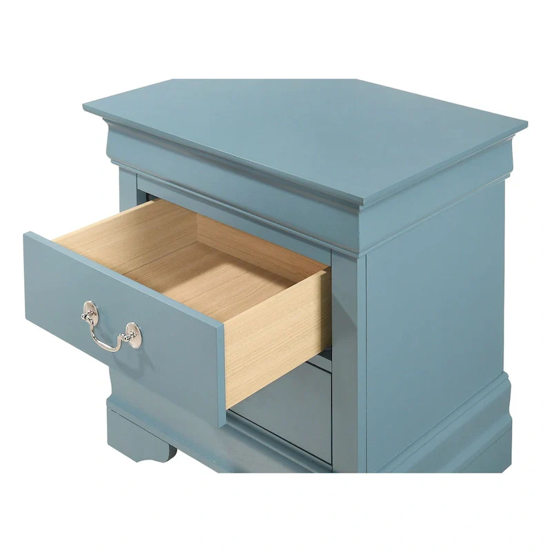 Louis Phillipe Traditional 2-drawer Wood Nightstand