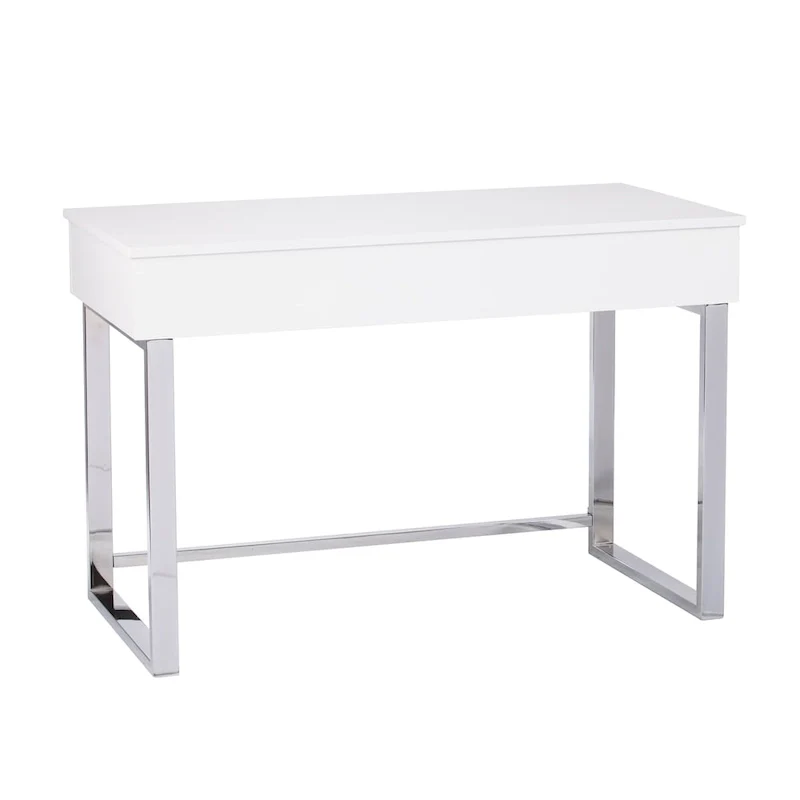 SEI Furniture Ida White Adjustable Height Sit/ Stand Desk