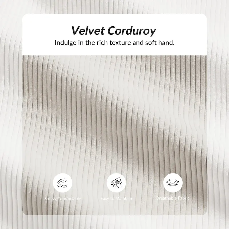 Volkhard 80.5 Modern Slipcovered Sofa With Removable Back Cushion By HULALA HOME