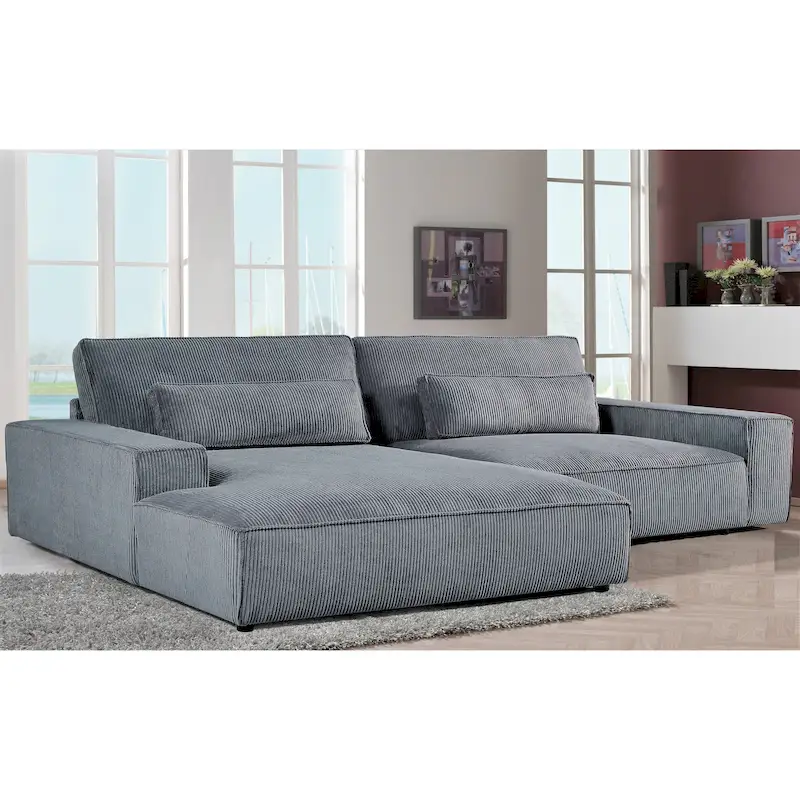 US Pride Furniture 105.52W Oversized Wood Frame Luxe Sectional Sofa