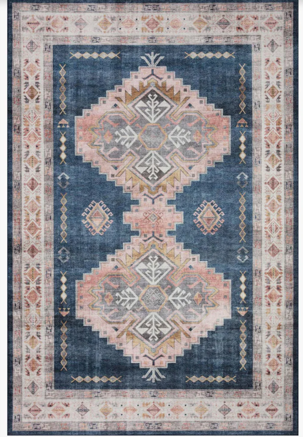 Heidi Denim/Blush Rug