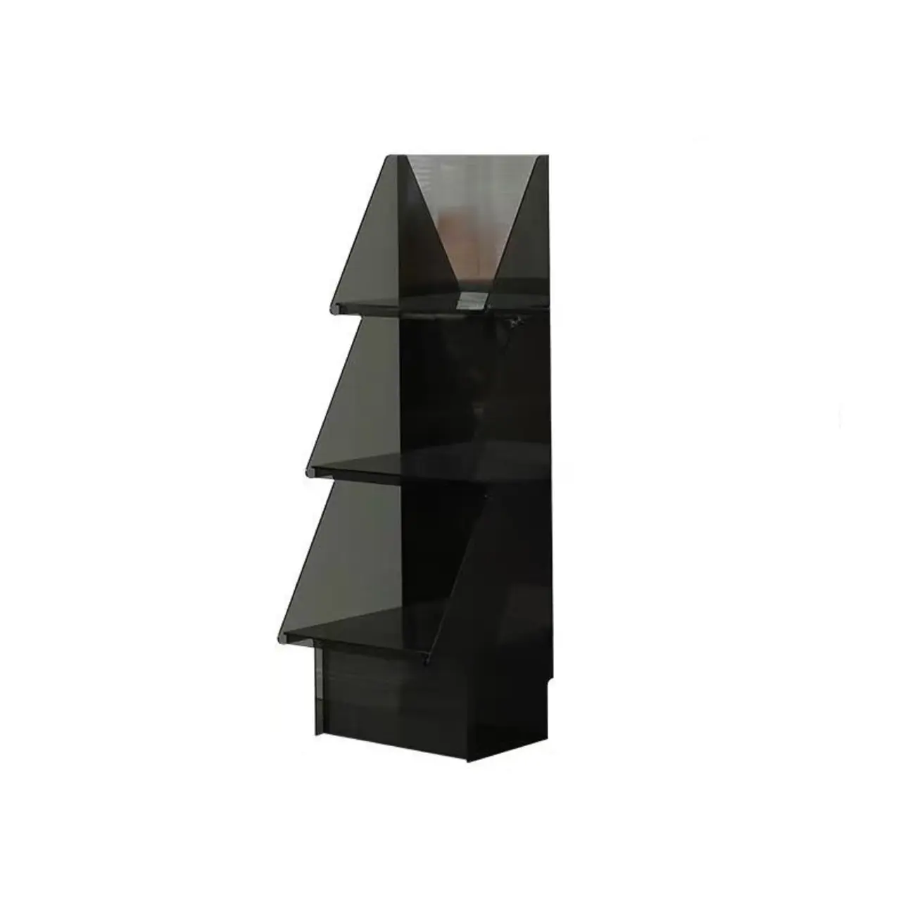 Artistic Acrylic Bookcase Vertical Stylish Display Shelf