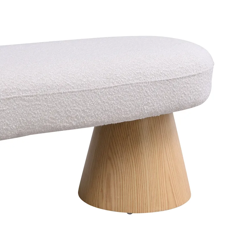 Christopher Knight Home - Benjamin Upholstered Dining Bench, Versatile Entryway & Bedroom Seating with Sturdy Wood Legs