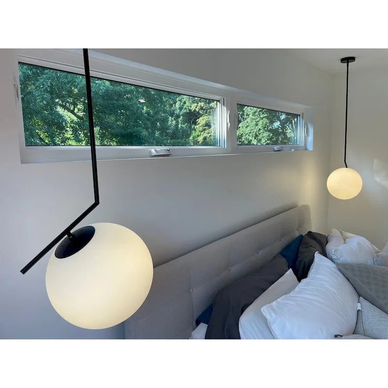 1LT Pendant, MB finish w/ Opal Glass