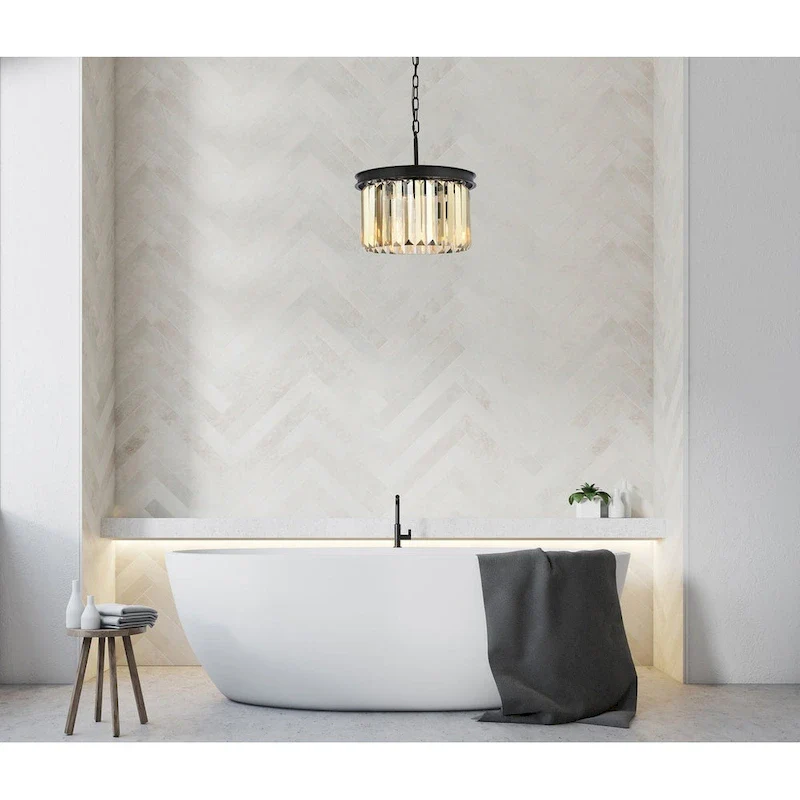 Royce Edge 3-Light Matte Black Pendant