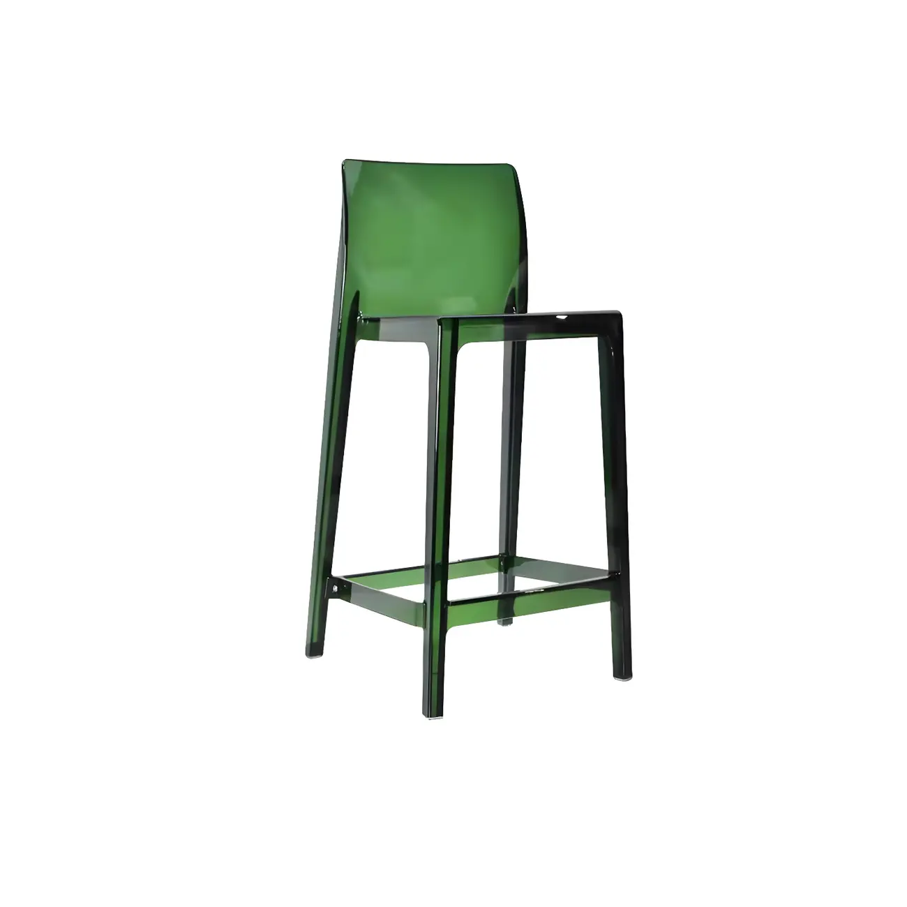 Modern Acrylic Transparent Stylish Rectangle Bar Stool