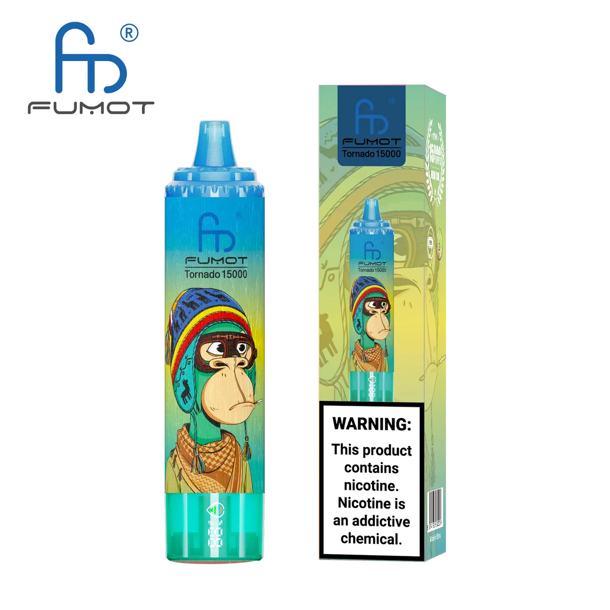 Fumot Tornado 15000 Blue Razz Lemonade – Einweg-Vape mit Einzelverpackung