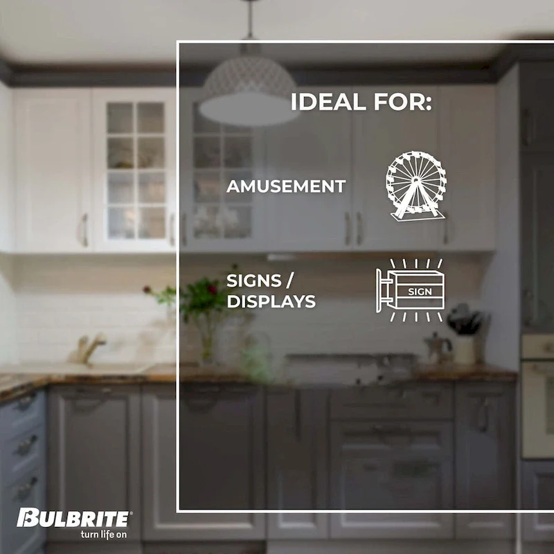 Bulbrite Pack of (25) 6 Watt Dimmable S6 Incandescent Light Bulbs with Candelabra (E12) Base, Clear - Warm White Light