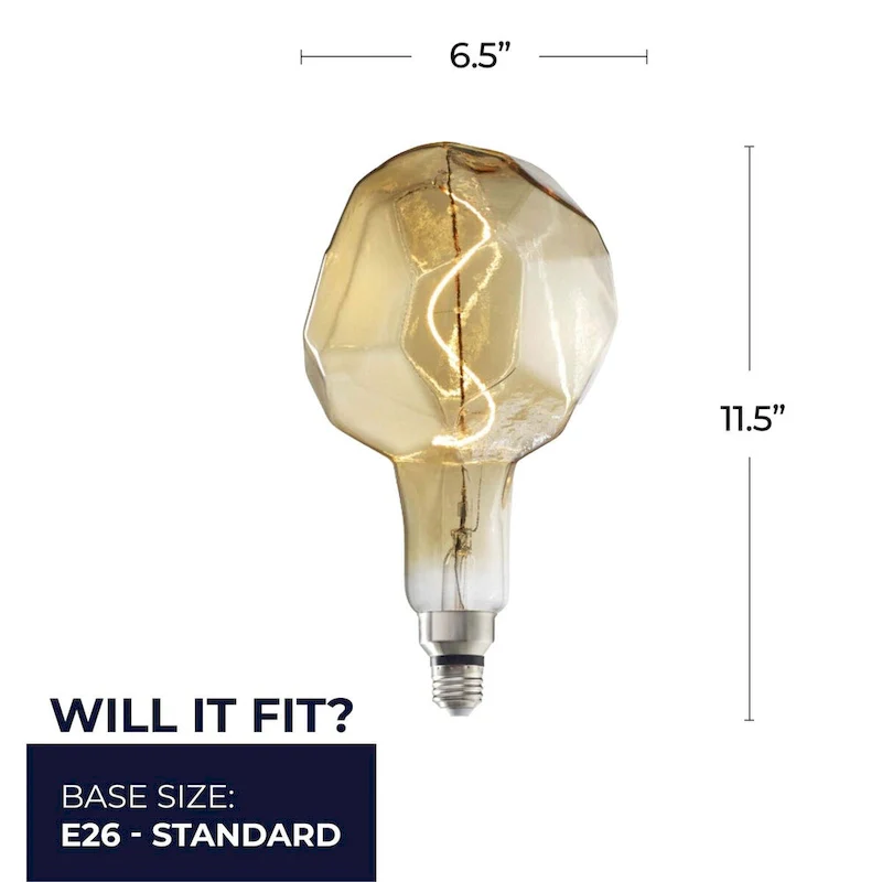 Bulbrite Single 4 Watt Dimmable Antique Grand Nostalgic Medium (E26) LED Bulb