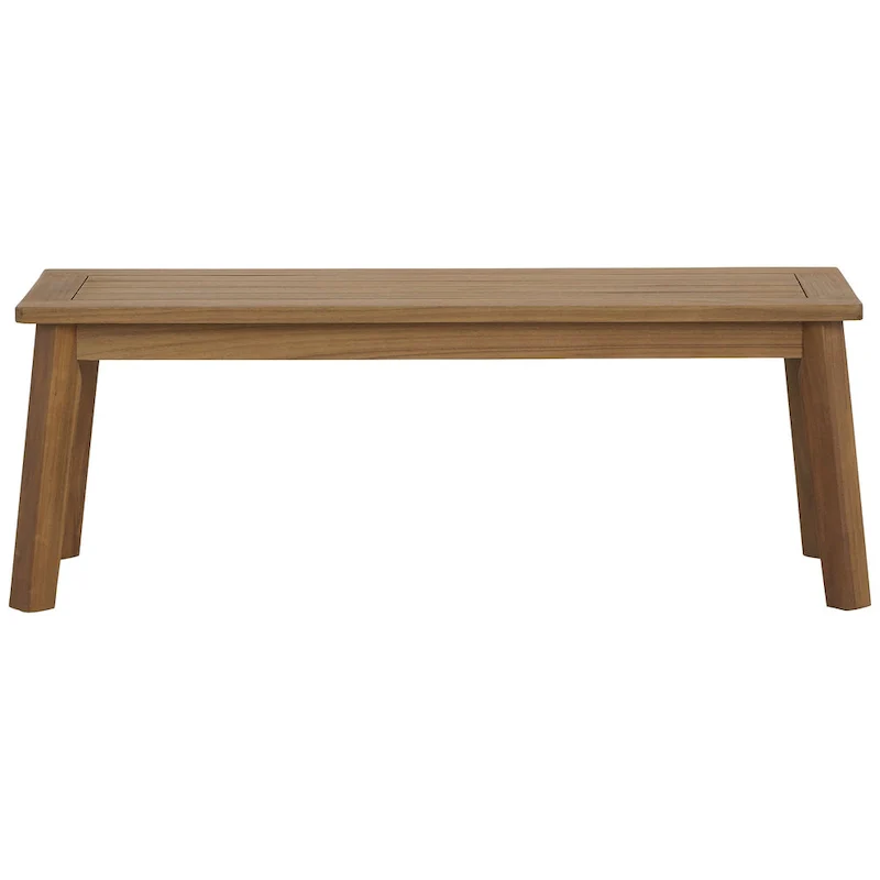 Janiyah Light Brown Bench - 47 W x 16 D x 17 H