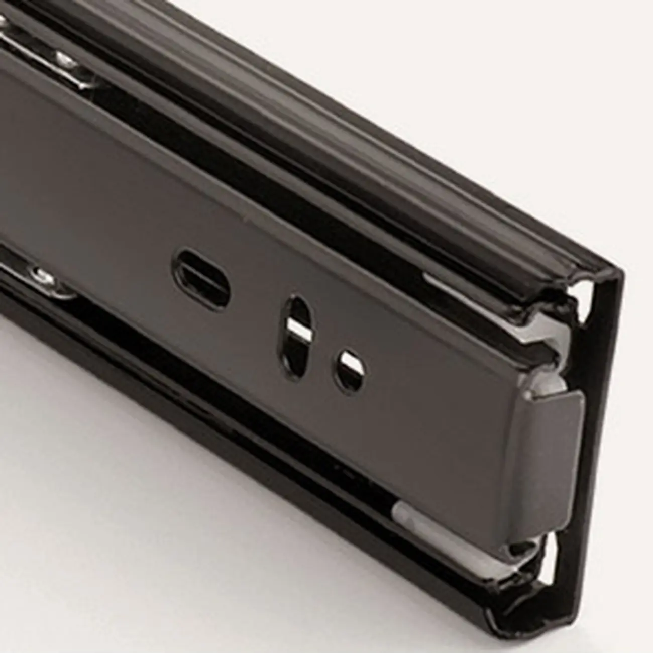 Cubical Solid Wood Double Drawer Nightstand in Nut-Brown