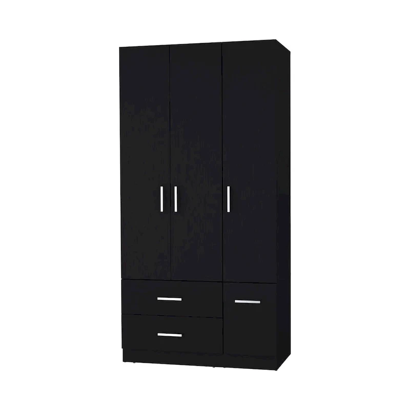 Douglas Armoire in melamine, two drawers, hanging rod - N/A