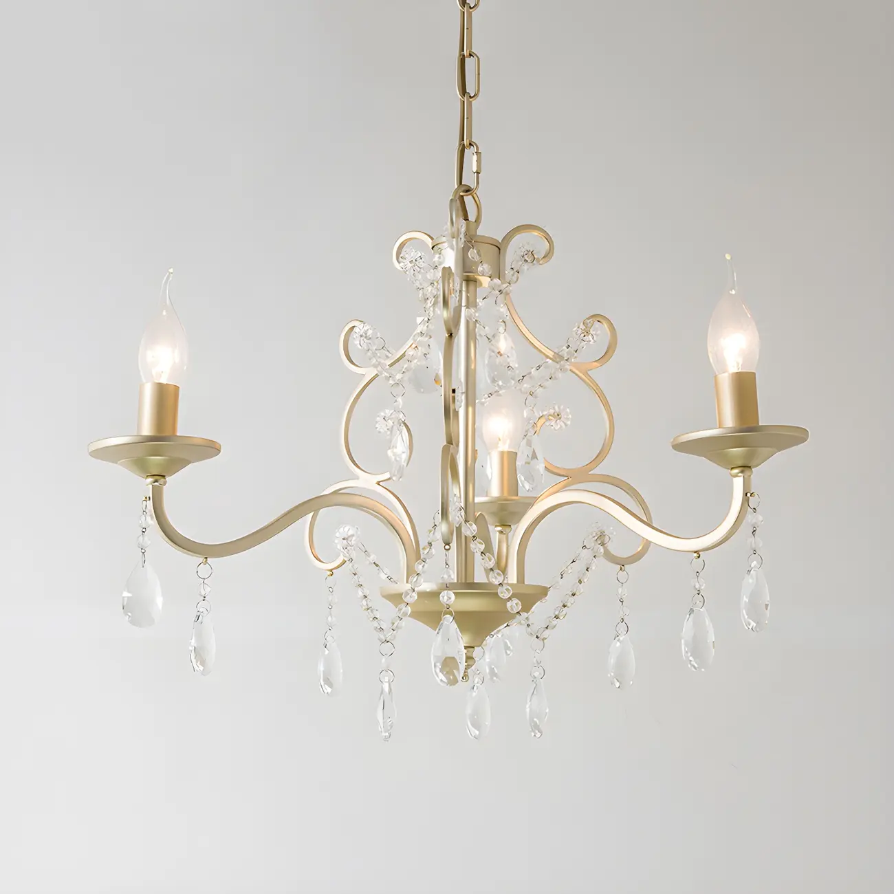 Exiquisite Champagne Crystal Candlebra Chandelier