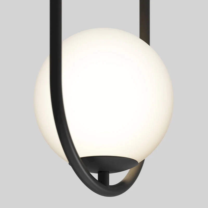 Artika Bloom Mini Pendant Ceiling Light, 3CCT, Black