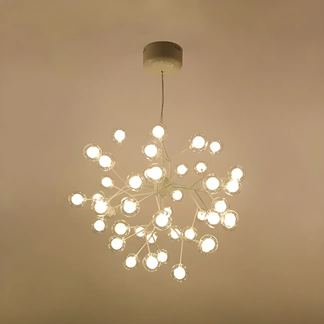 Adjustable Modern Globe Glass Sputnik Chandelier