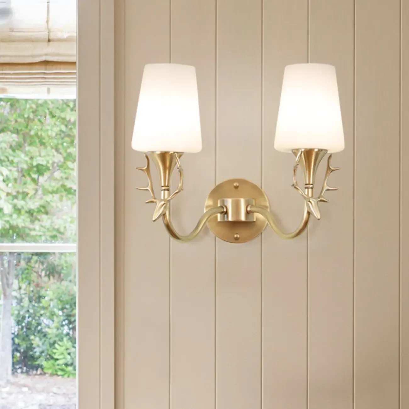 Vintage Cylinder LED Bathroom Vanity Light in Wall-Mounted