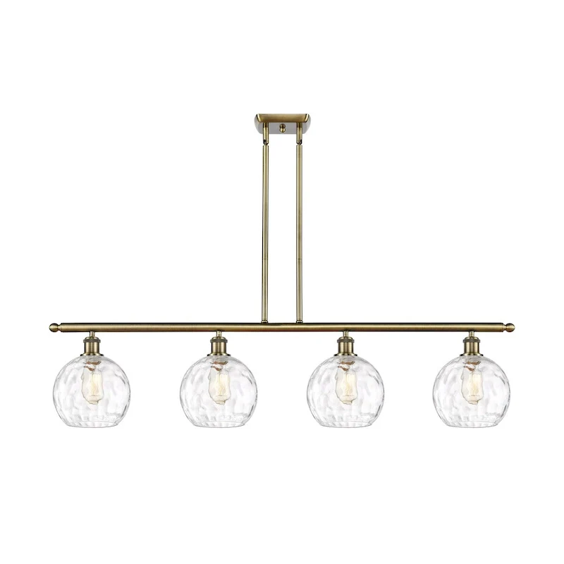 Innovations Lighting Ballston Athens Water Glass - 4 Light 48  Island Light