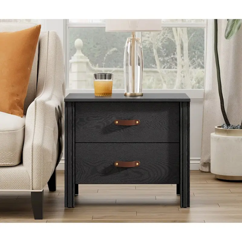 Small Side Table End Table Nightstand with Drawers