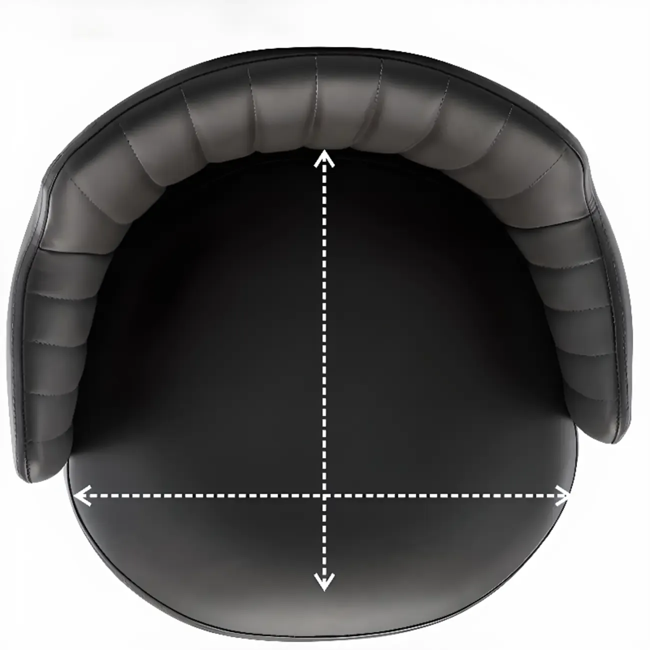 Modern Round Upholstered Curved Back Bistro Swivel Bar Stool