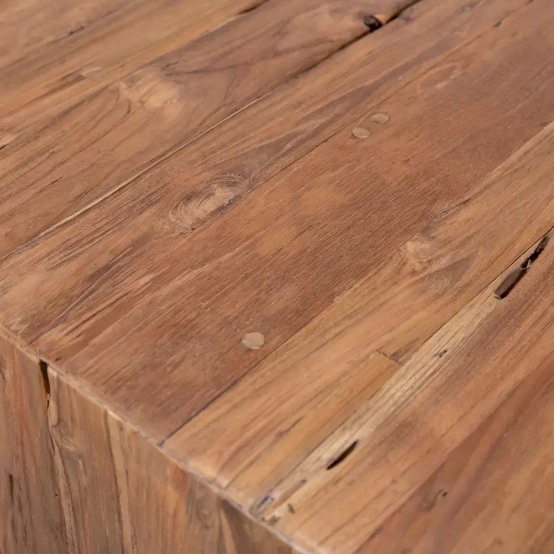 Camila 78-inch Rectangular Reclaimed Teak Waterfall Dining Table