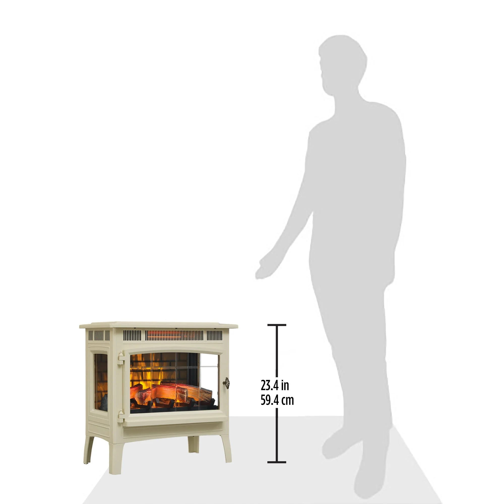 duraflame? Electric Infrared Fireplace Stove Heater with 3D Flame Effect