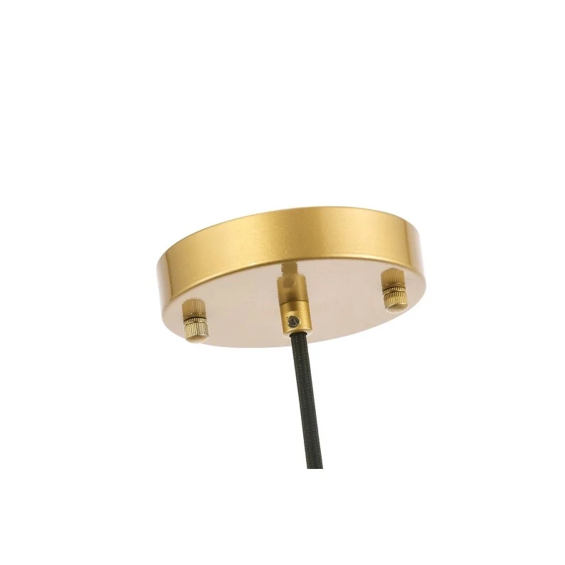 Klyli 11-inch 1-light Clear Seeded Glass Hanging Pendant