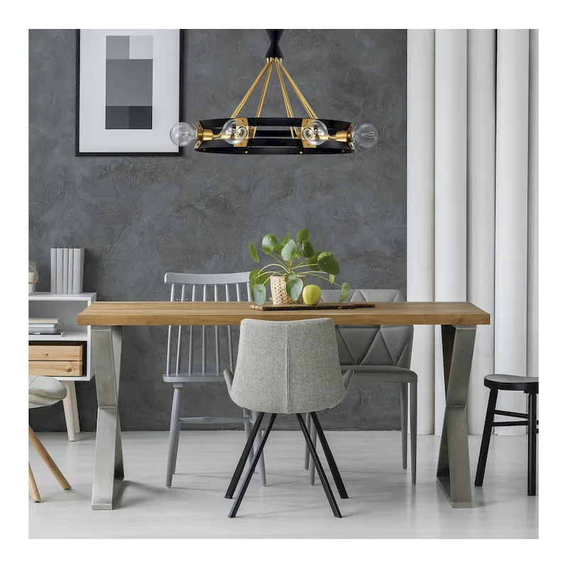 6W LED Reminiscent Flex Gray Filament G25 Loop Medium Base 2700K CCT 120V - Clear