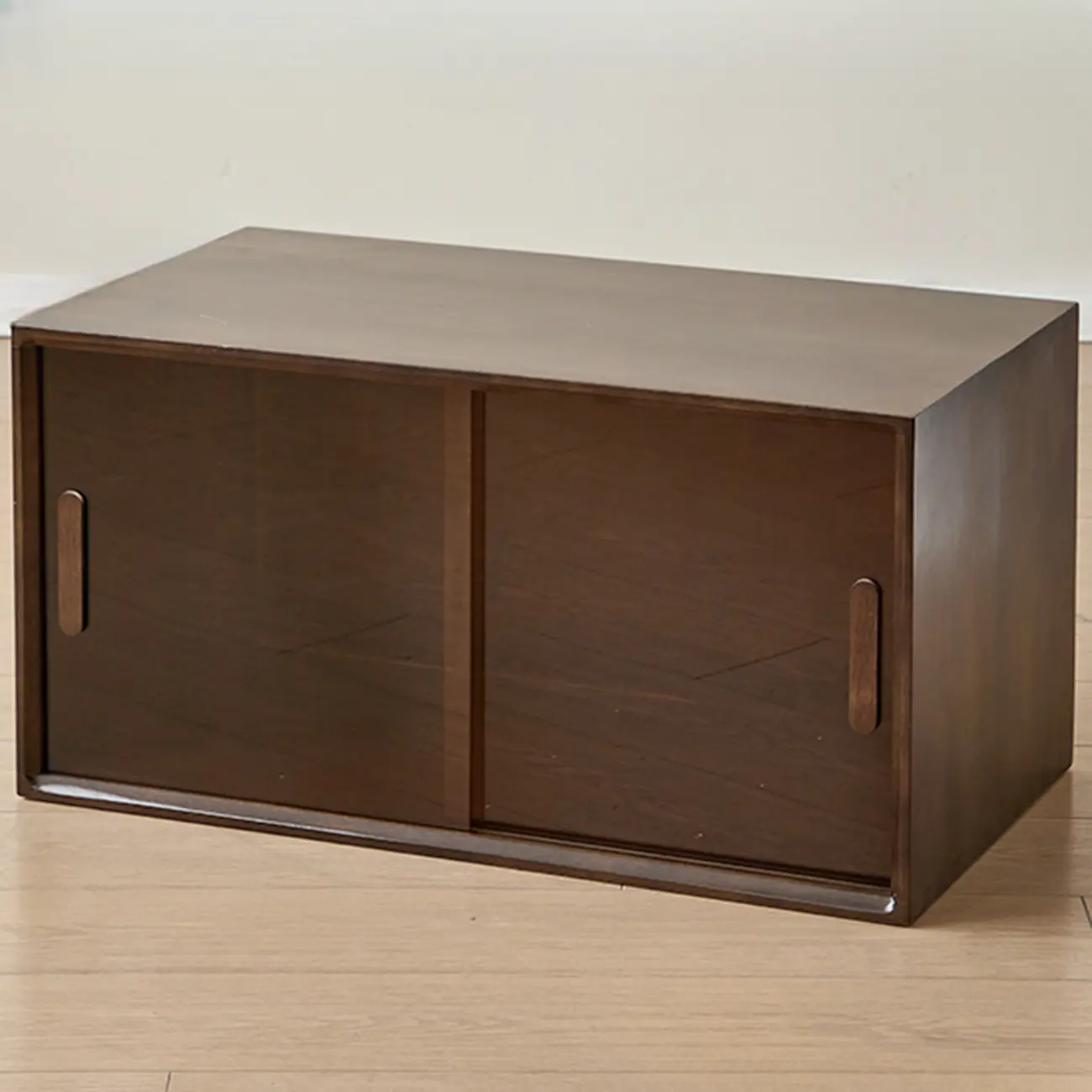 Standard Modern Wood Cube Storage Bookcase Nut-Brown