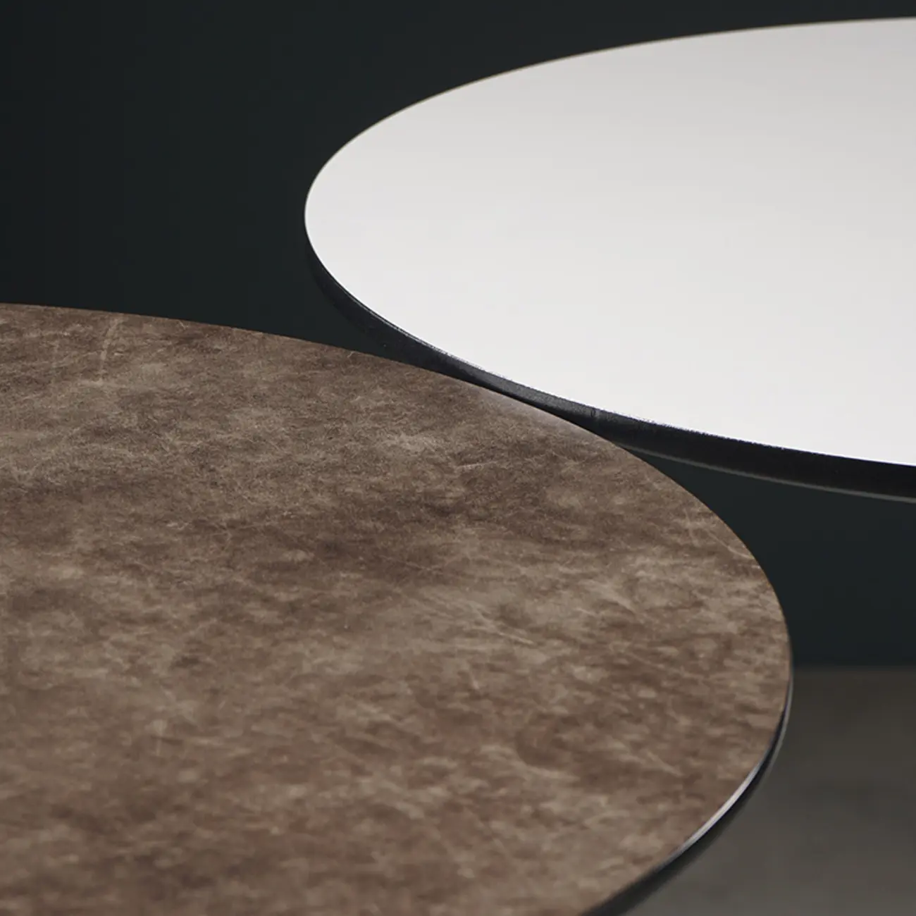 Modern Grey Wooden Round Tulip Base Bar Tables
