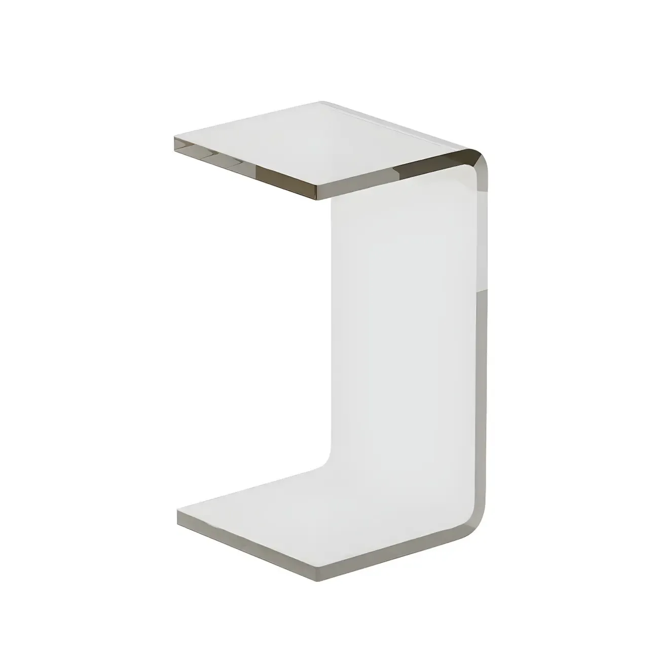 Versatile Acrylic Side Table C-Shaped