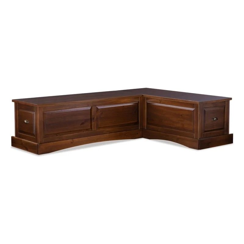 Ame Walnut Backless Nook Table Set