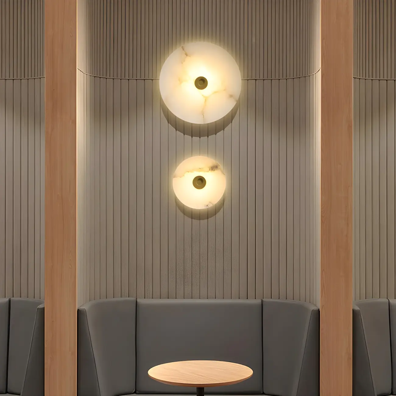 Modern Stone Acrylic LED Wall Sconce with Ambient Lighting