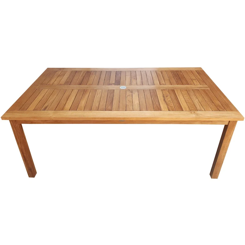 Chic Teak Maldives Rectangular Teak Wood Bistro Bar Table, 63 x 35 inch (table only)