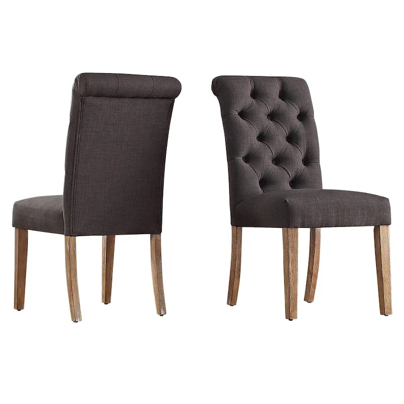 Benchwright Rustic X-base Round Pine Wood Rolled Back 7-piece Dining Set by iNSPIRE Q Artisan