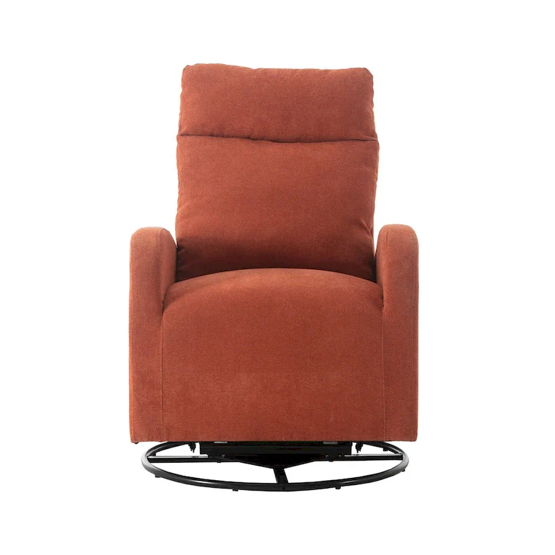 Upholstered Swivel Glider Rocking Chair