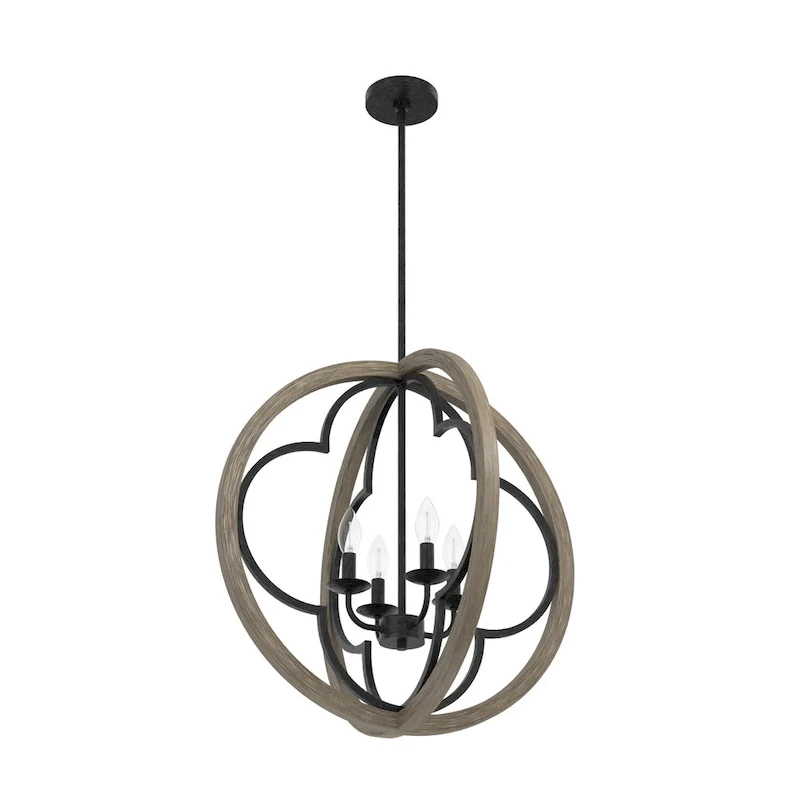 Hunter 24  Gablecrest 4-Light Pendant - Kitchen Island, Dining Room, Entry - Farmhouse, Transitional, French Country, Distressed