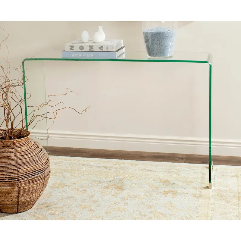 SAFAVIEH Jerri Clear Console Table - 43.3 x 13.8 x 29.5 - 43Wx14Dx30H