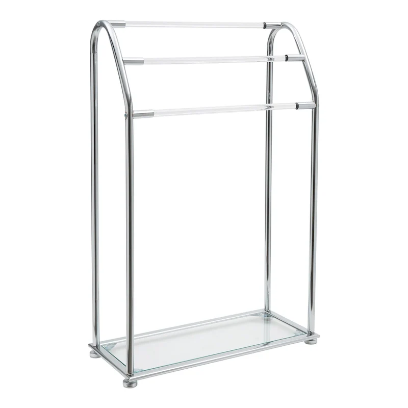 Organize It All Freestanding Acrylic Towel Rack - 22.75x9.87x34.12