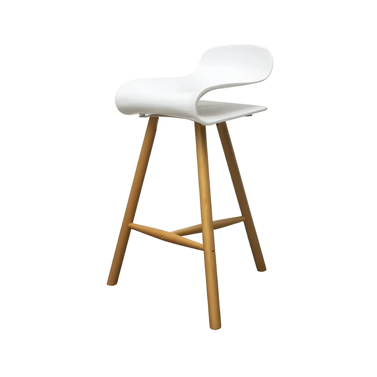 Acrylic Sleek Durable Backless Counter Height Bar Stool
