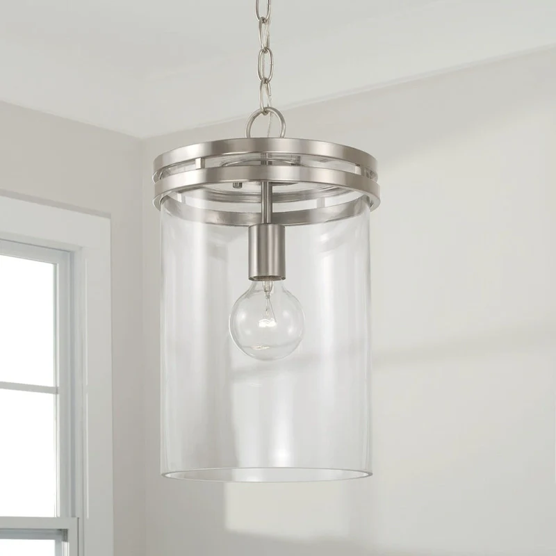 Fuller 1-light Pendant w/ Clear Glass