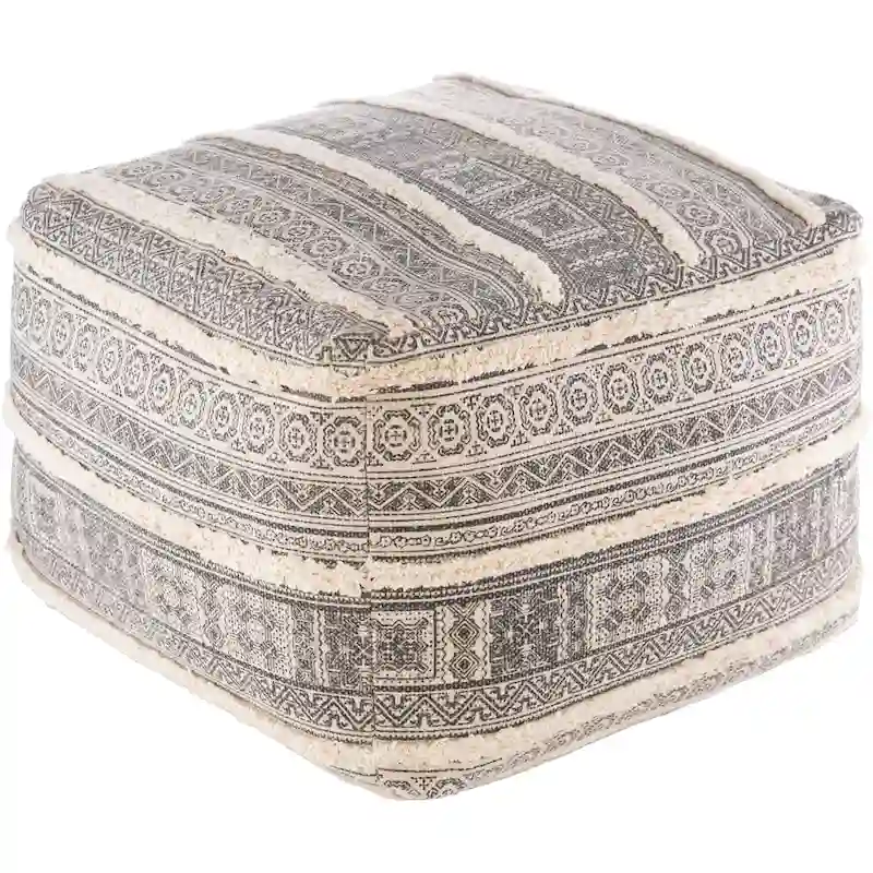 Unso Bohemian 20-inch Rectangle Pouf