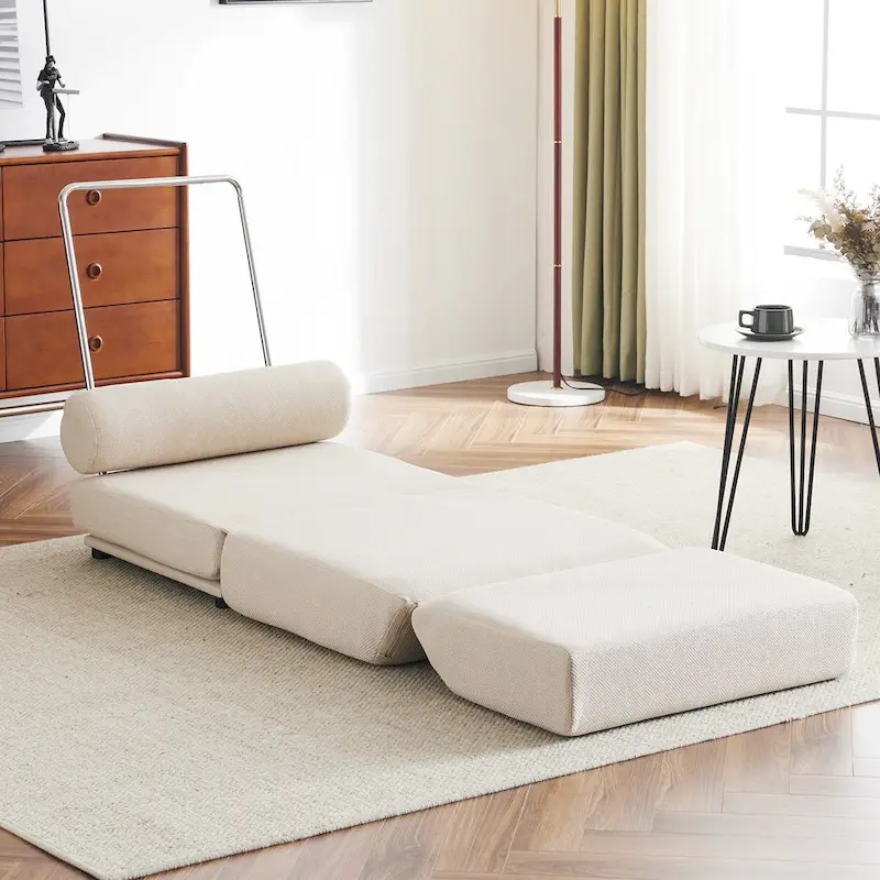 Single Sofa Chair Foldable Single Sofa Bed with Pillow
